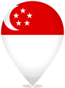 Singapore Teardrop Pin