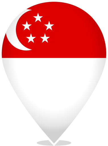 Singapore Teardrop Pin
