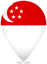 Singapore Teardrop Pin