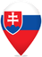 Slovakia Teardrop Pin