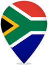 South Africa Teardrop Pin