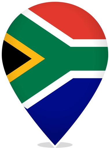 South Africa Teardrop Pin