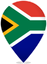 South Africa Teardrop Pin
