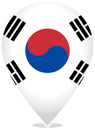 South Korea Teardrop Pin