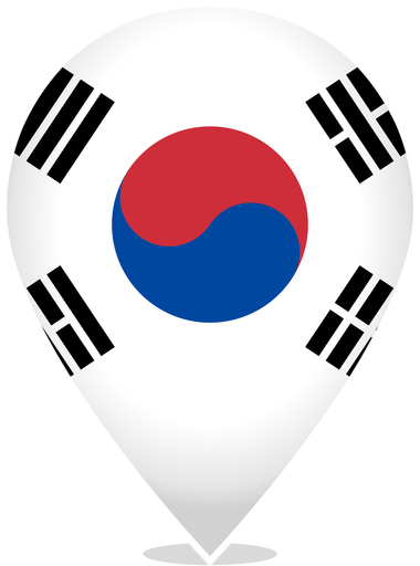 South Korea Teardrop Pin