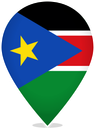 South Sudan Teardrop Pin