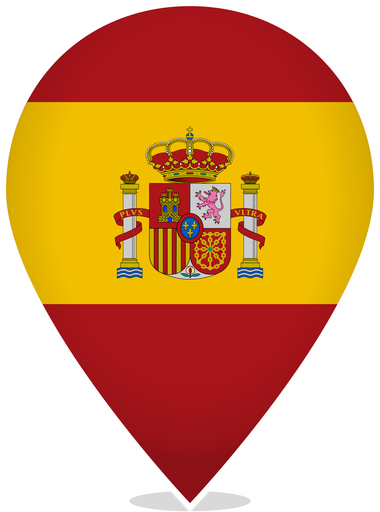 Spain Teardrop Pin