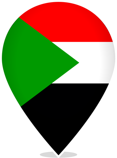 Sudan Teardrop Pin
