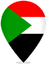 Sudan Teardrop Pin
