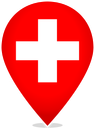 Switzerland Teardrop Pin