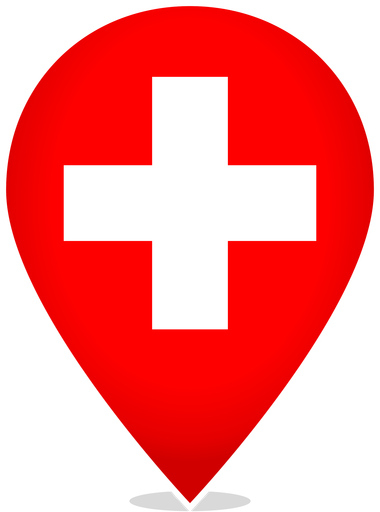 Switzerland Teardrop Pin