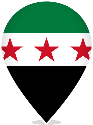 Syria Teardrop Pin