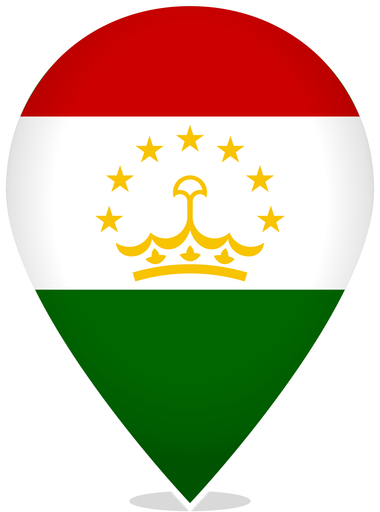 Tajikistan Teardrop Pin