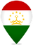 Tajikistan Teardrop Pin
