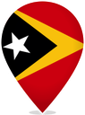 Timor Leste Teardrop Pin