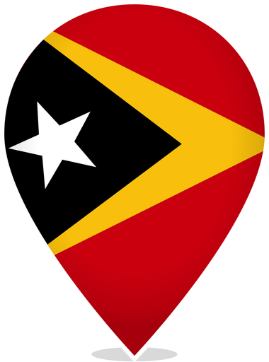 Timor Leste Teardrop Pin