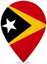 Timor Leste Teardrop Pin