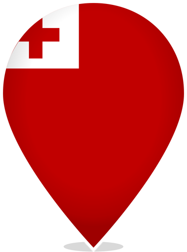 Tonga Teardrop Pin