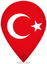 Turkey Teardrop Pin