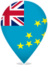 Tuvalu Teardrop Pin
