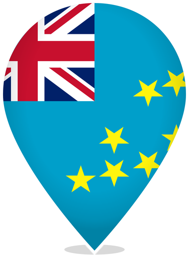 Tuvalu Teardrop Pin