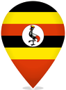 Uganda Teardrop Pin