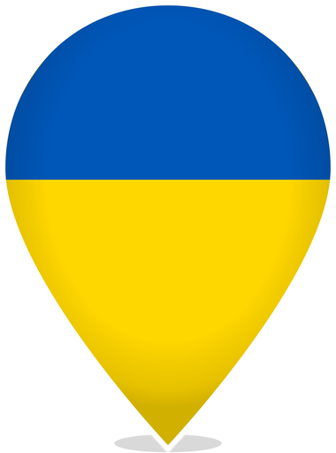 Ukraine Teardrop Pin