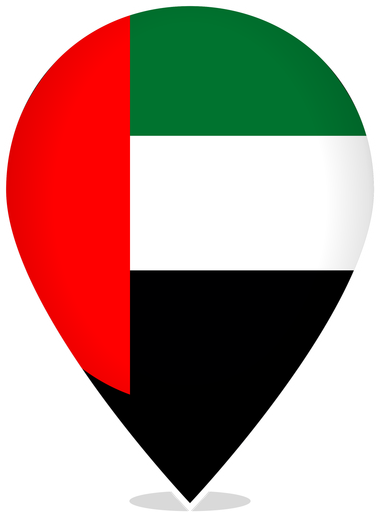 United Arab Emirates Teardrop Pin