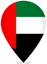 United Arab Emirates Teardrop Pin