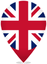 United Kingdom Teardrop Pin