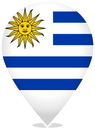 Uruguay Teardrop Pin