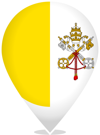 Vatican City Teardrop Pin