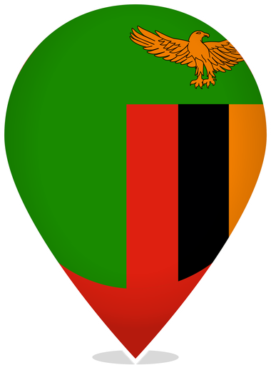 Zambia Teardrop Pin