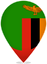 Zambia Teardrop Pin