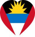 Antigua And Barbuda Flat Heart