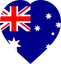 Australia Flat Heart