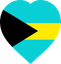 Bahamas Flat Heart