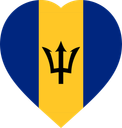 Barbados Flat Heart