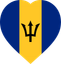 Barbados Flat Heart