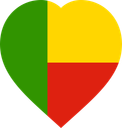 Benin Flat Heart