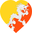 Bhutan Flat Heart