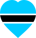 Botswana Flat Heart