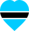 Botswana Flat Heart