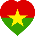 Burkina Faso Flat Heart