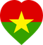 Burkina Faso Flat Heart