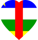Central African Republic Flat Heart