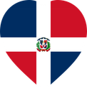 Dominican Republic Flat Heart
