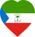 Equatorial Guinea Flat Heart