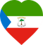 Equatorial Guinea Flat Heart