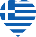 Greece Flat Heart